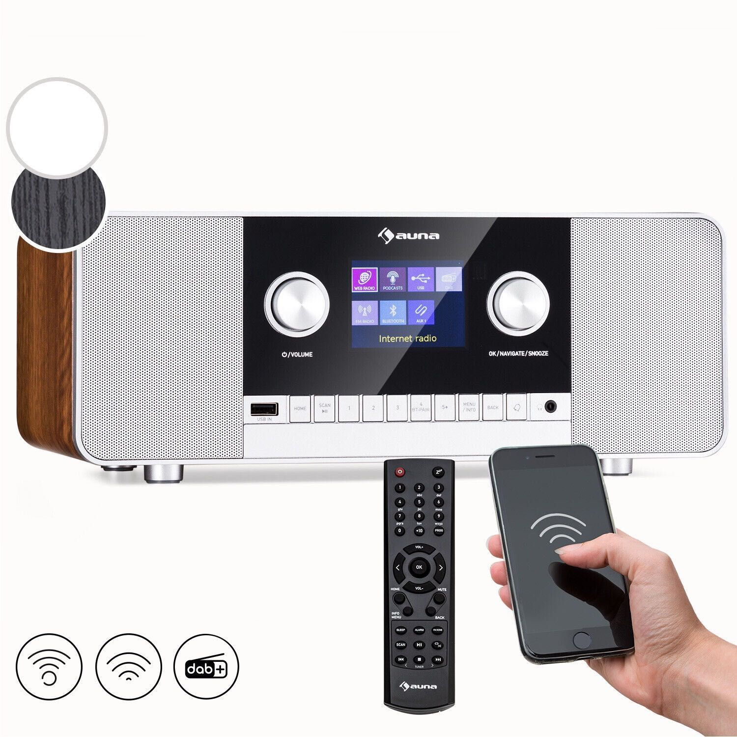 Интернет-радио Stereoanlage DAB+ FM Digital USB Bluetooth Mediaplayer