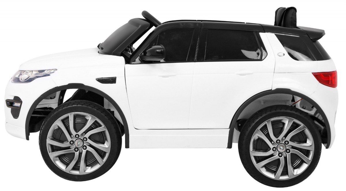 Pojazd Land Rover Discovery Biały + 5-pkt pasy + Regulacja siedzenia