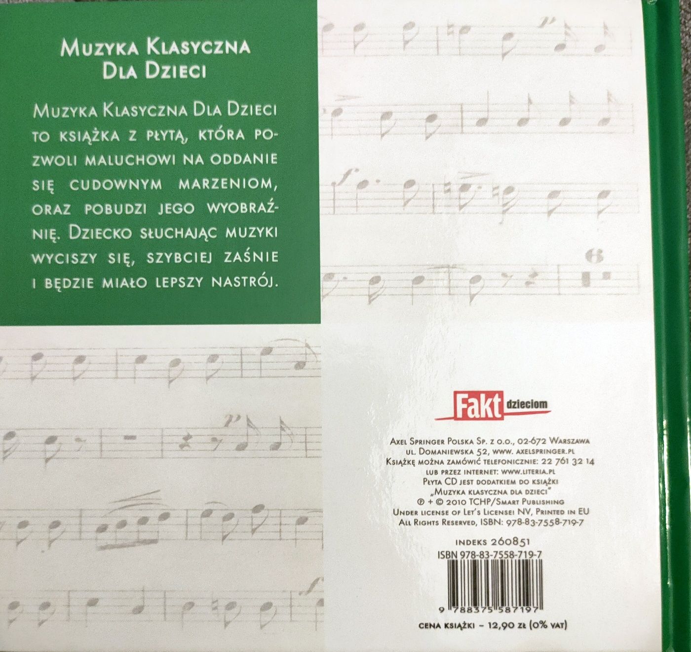 Muzyka klasyczna dla dzieci książka+ CD