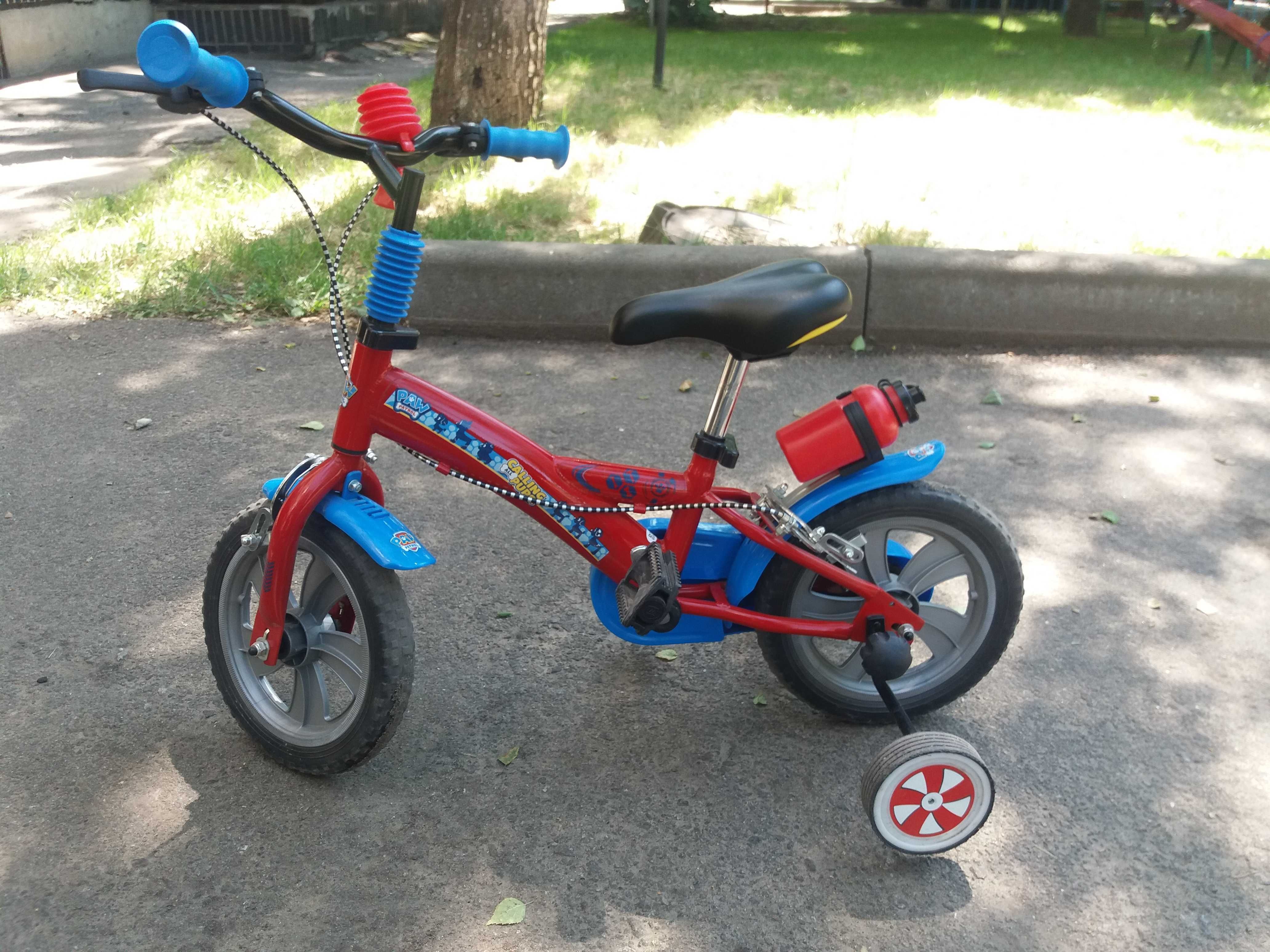 дитячий велосипед Щенячий 
Патруль з страховочними колесами