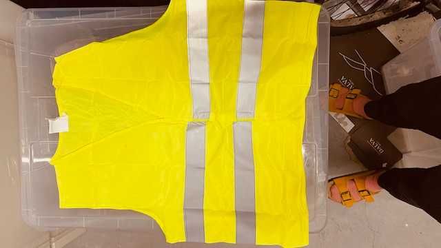 Colete reflexivo amarelo