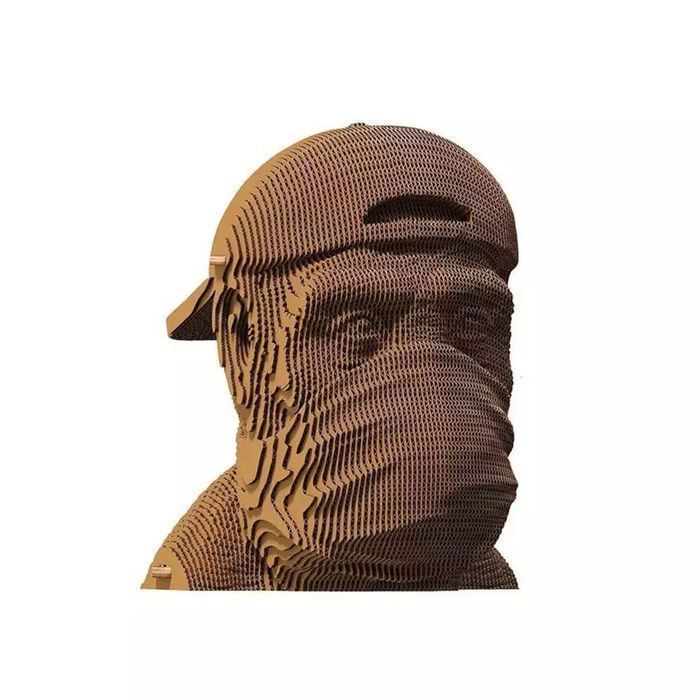 Puzzle 3D kartonowe - Three Wise Monkeys, Speak NE. Cartonic