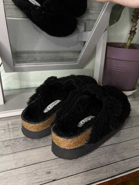 39р-25см Birkenstock boston глоги сабо оригінал хутро