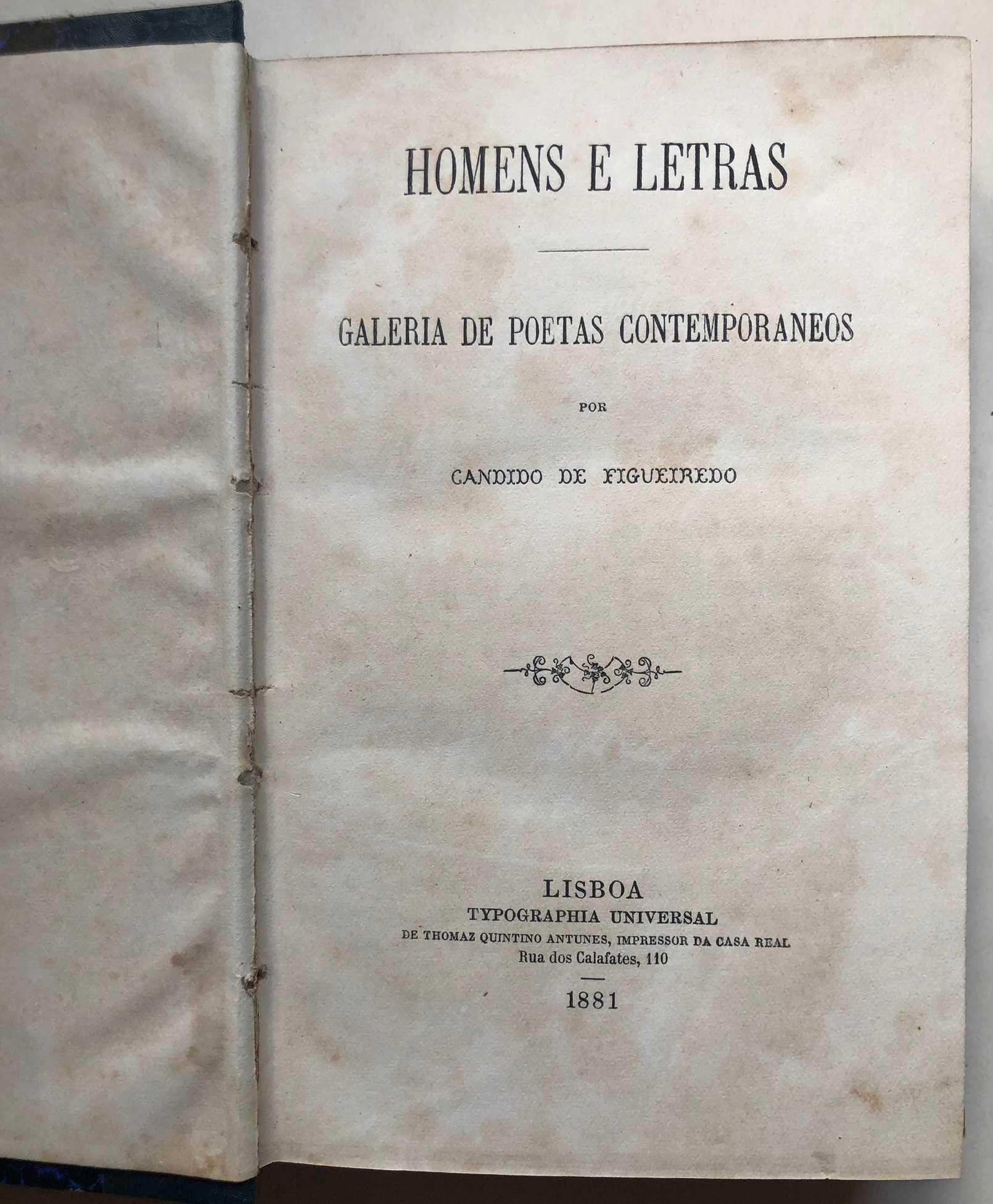Homens e Letras - Galeria de Poetas Contemporâneos
