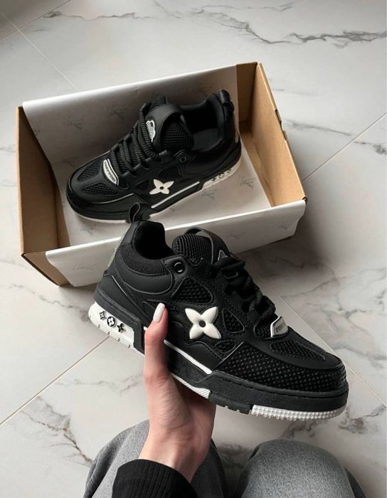 БЕЗ ПЕРЕДОПЛАТ Кросівки Louis Vuitton Skate Black луи витон чорні