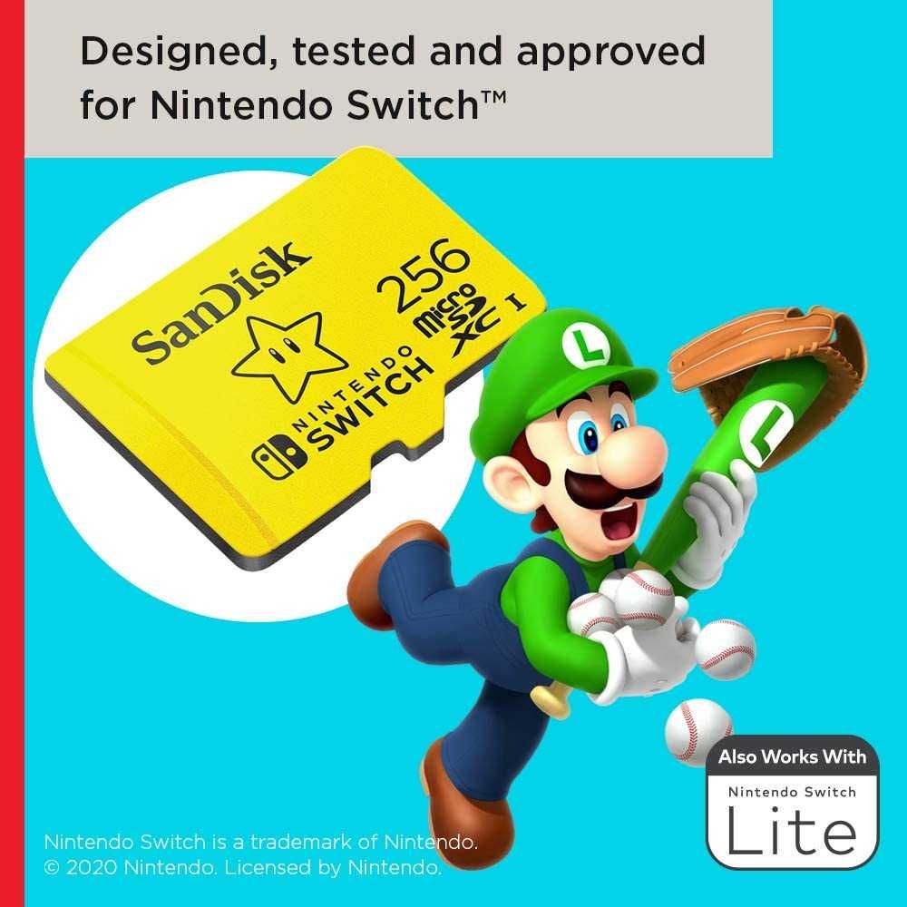 SanDisk 256GB microSDXC Card Nintendo Switch