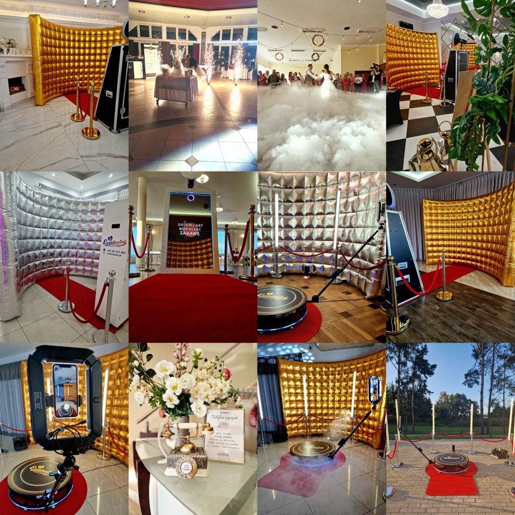 Fotobudka / Fotolustro / Iskry / Dym / 360 / Kamera