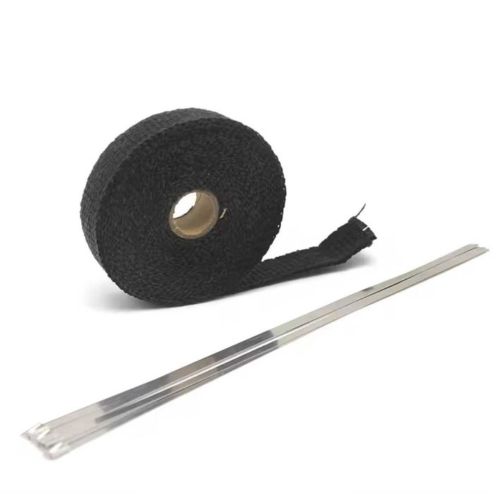 Fita térmica 25 mm x 5/10/15 metros moto escapes abraçadeiras metal