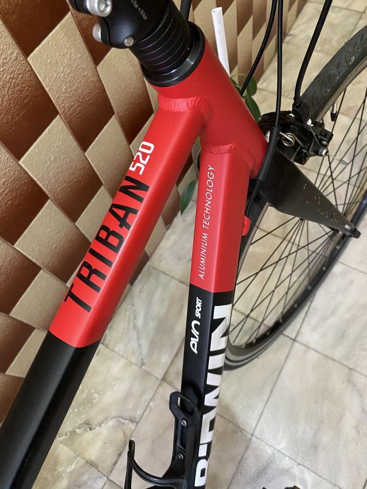 Bicicleta estrada Triban 520 FB 9 velocidades