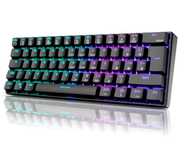 Teclado mecânico Royal Kludge RGB RK61 PT