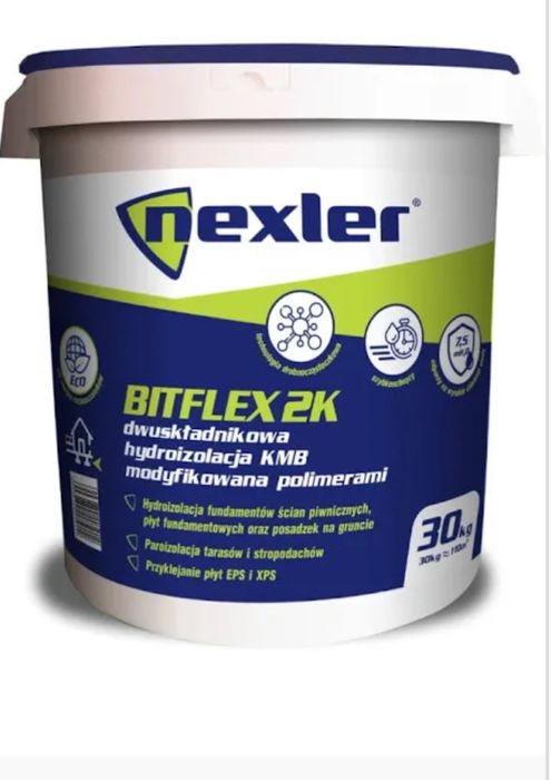 NEXLER BITFLEX 2K Hydroizolacja dwuskładnikowa grubowarstwowa 30kg