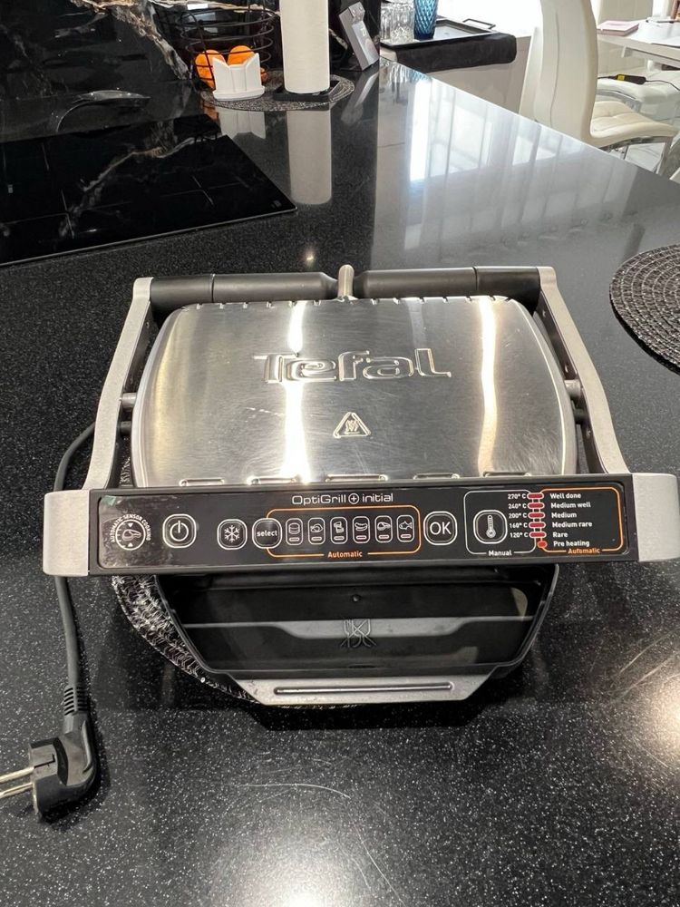 Гриль-барбекю електричний Tefal GC706D34 Optigrill+ Initial