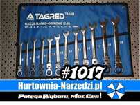 Klucze płasko-oczkowe z grzechotką łamaną CrV 8-19mm 12-el. zestaw