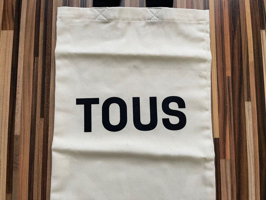 Bawełniana siatka torba Tous na zakupy nowe logo