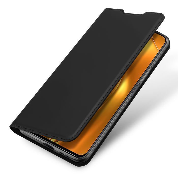 Etui Dux Ducis Skin Pro ze Skórzaną Klapką Xiaomi Poco F4 5G - Czarny