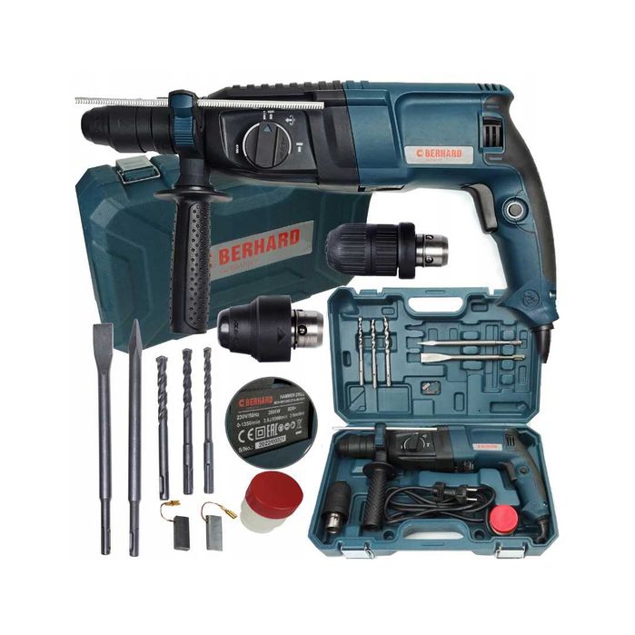 Młotowiertarka Wiertarka Młot Udarowy Sds+ Mocny 2600 W Berhard