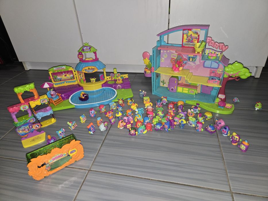 Moji pops zestaw domek basen figurki