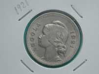 1249 - Angola: 20 centavos 1921 níquel, por 18,00