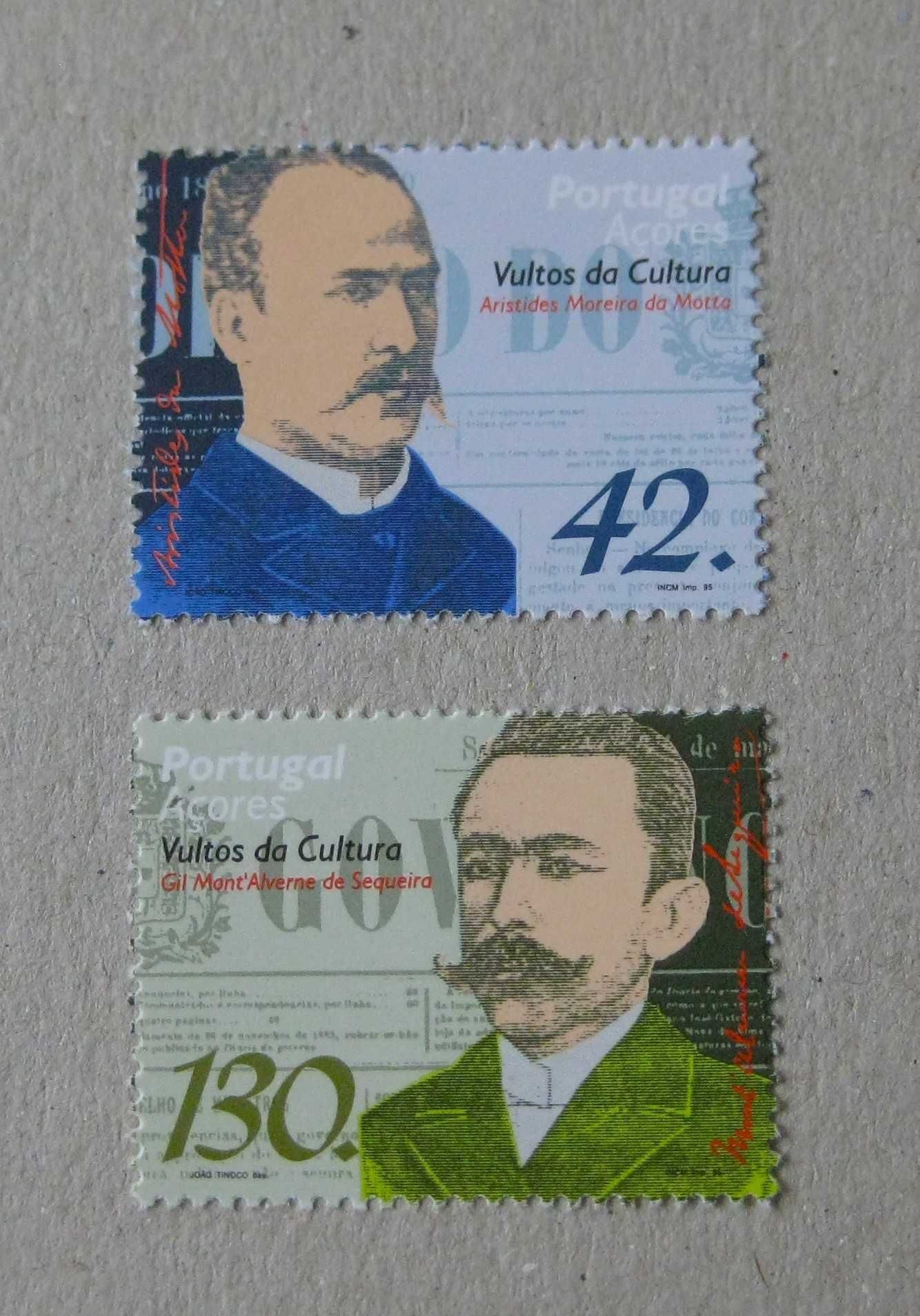 Série nº 2266/67 – Vultos da Cultura – Açores  1995