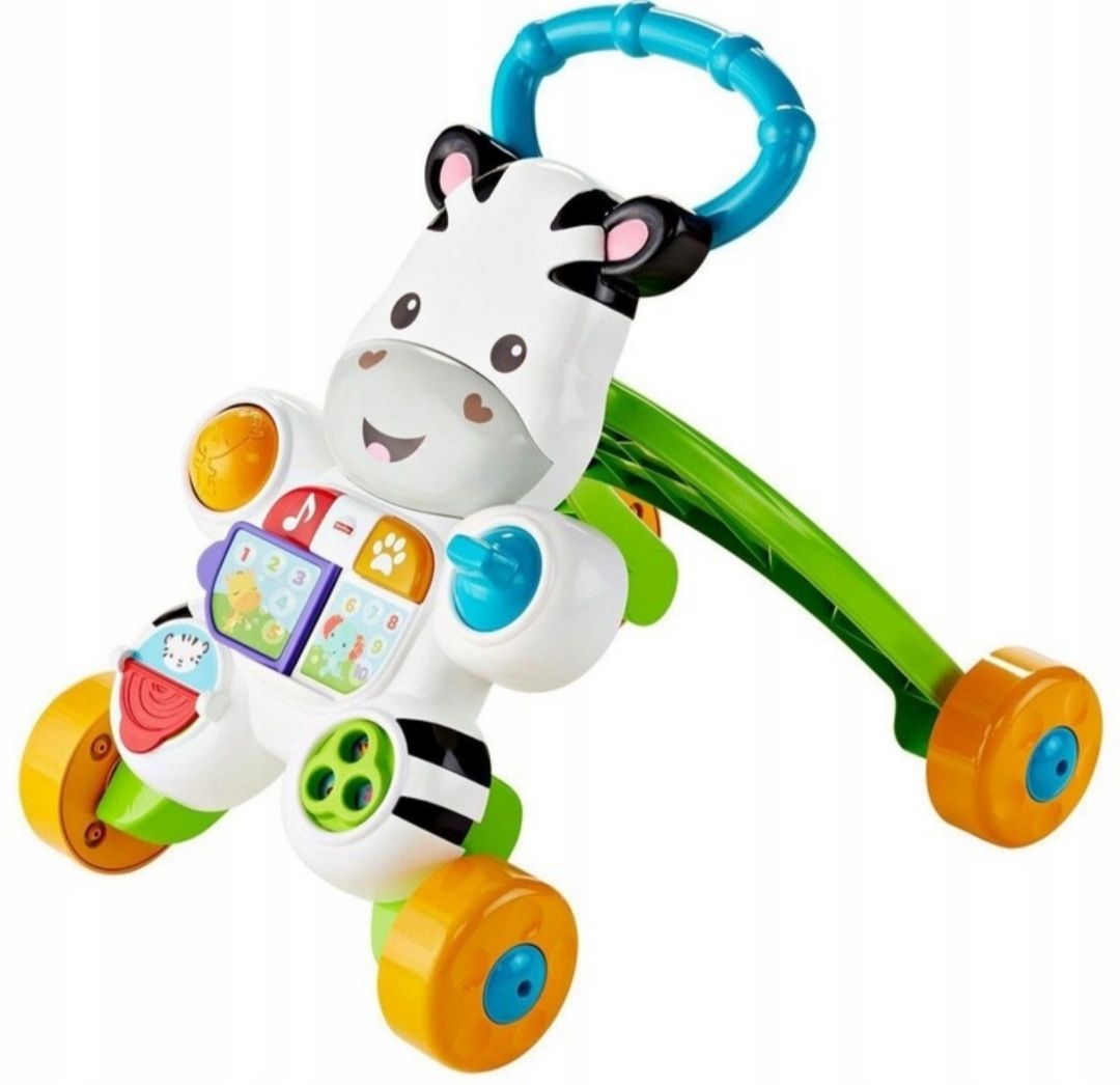 Fisher price chodzik pchacz zebra wersja hiszpańska