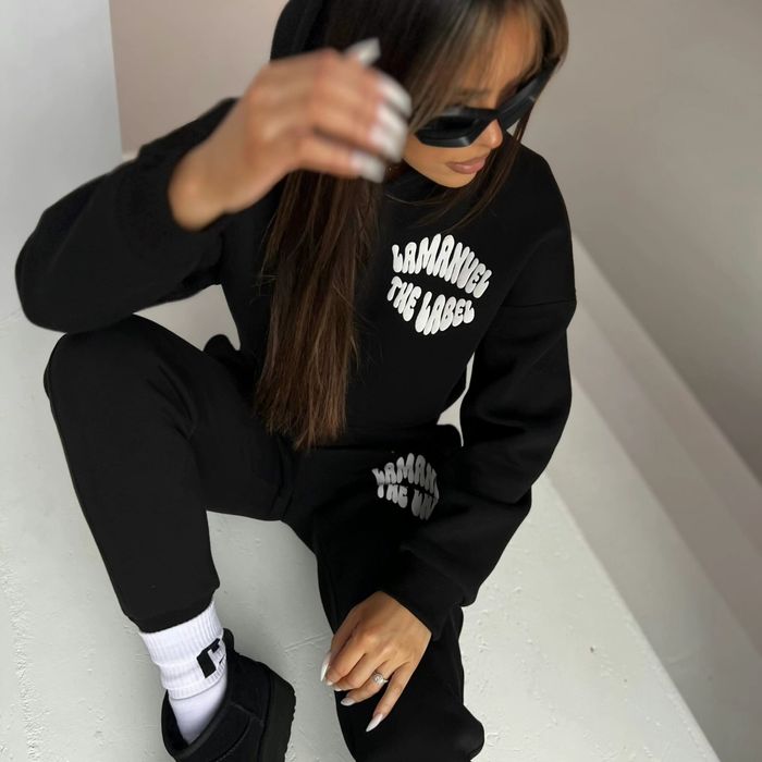 Komplet damski La Manuel Baddie XS S M L czarny beżowy khaki czekolada