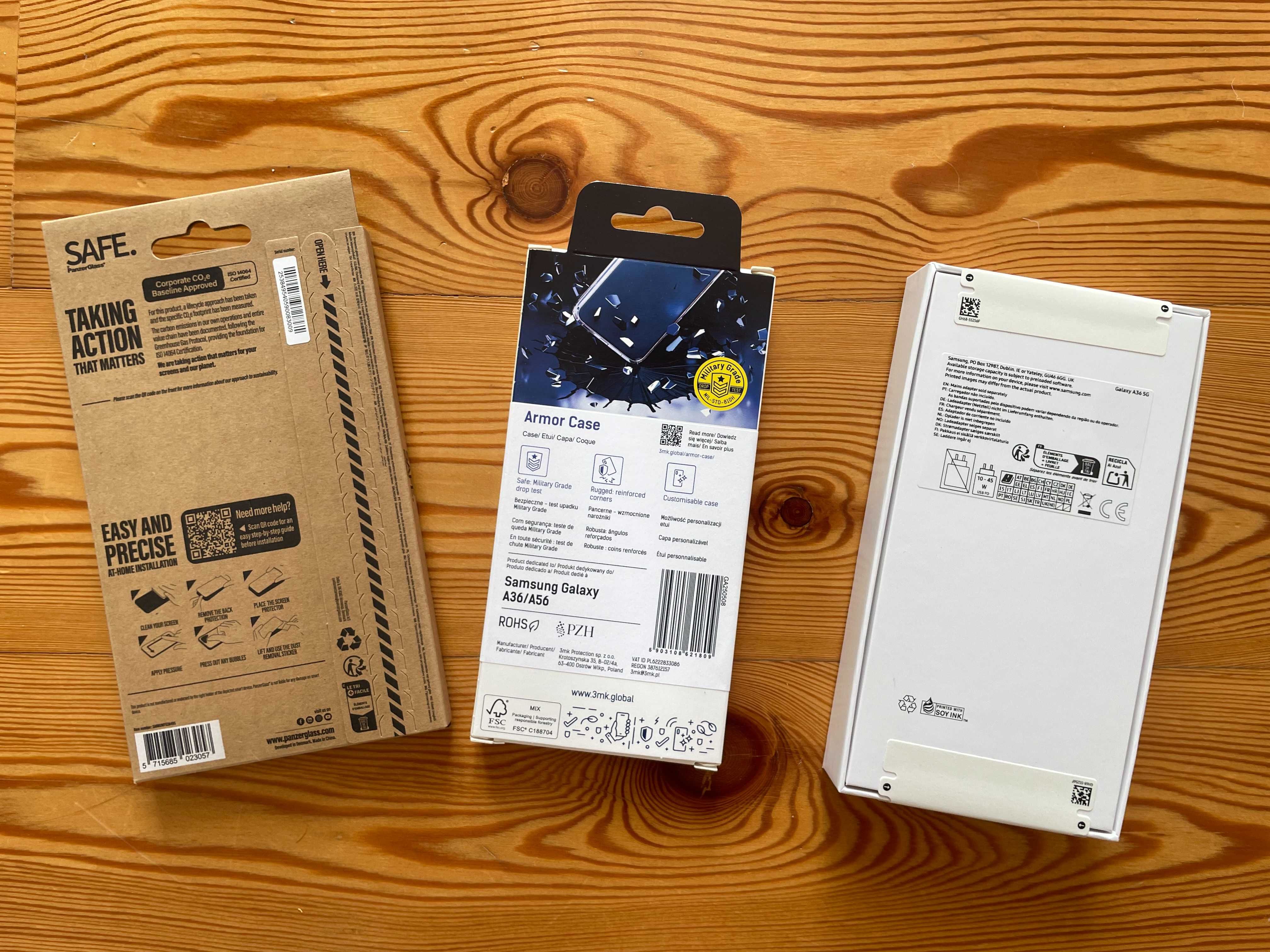 Samsung A36 5G 128GB com capas - NOVO