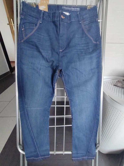 męskie nowe z metkami dzinsy,pas 44cm