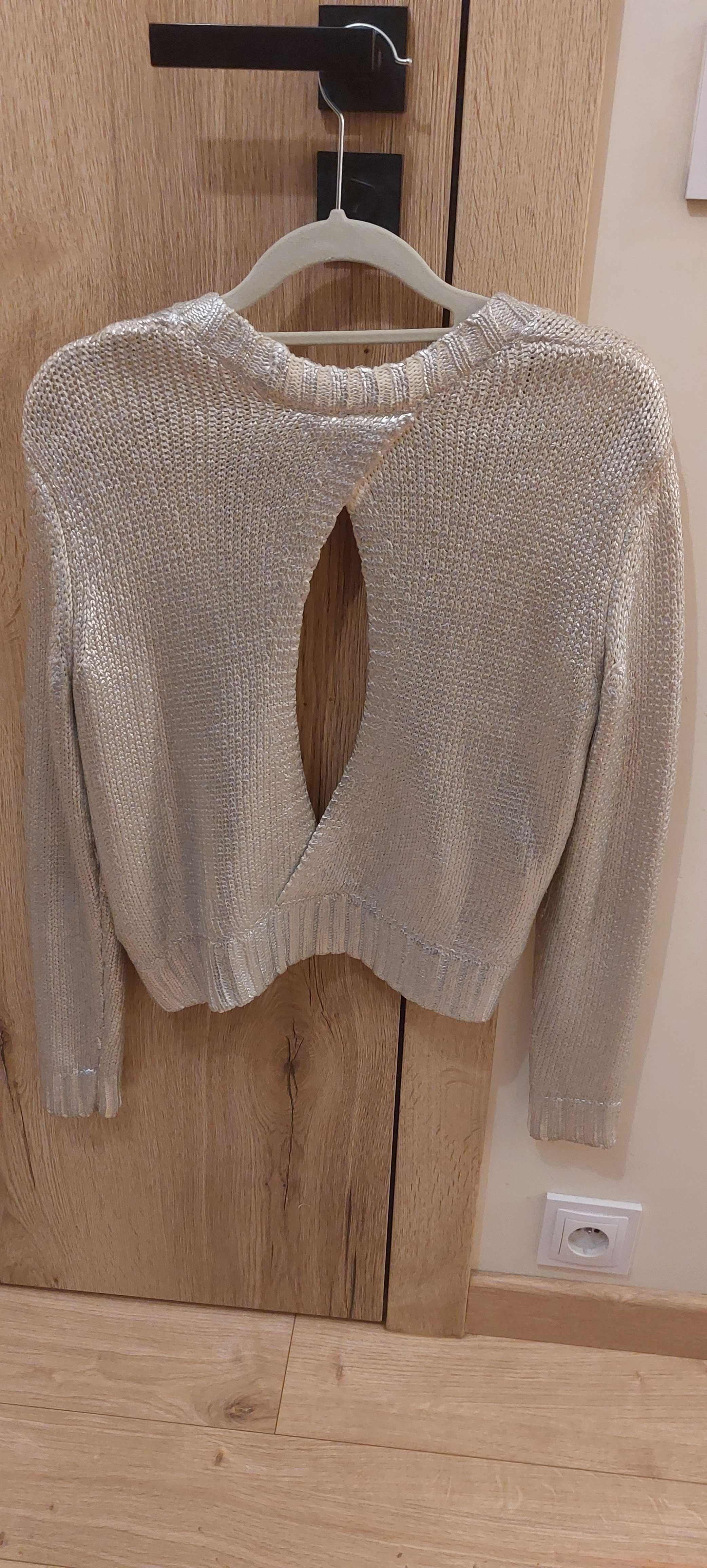 Sweter  H&M crop bolerko urocze frywolny #oldmoney #fammefatale