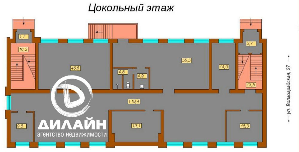 5-ти этажный офисно-торговый комплекс в центре города