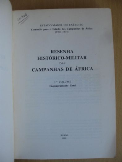 Resenha Histórico-Militar das Campanhas de África ( 1961.1974)