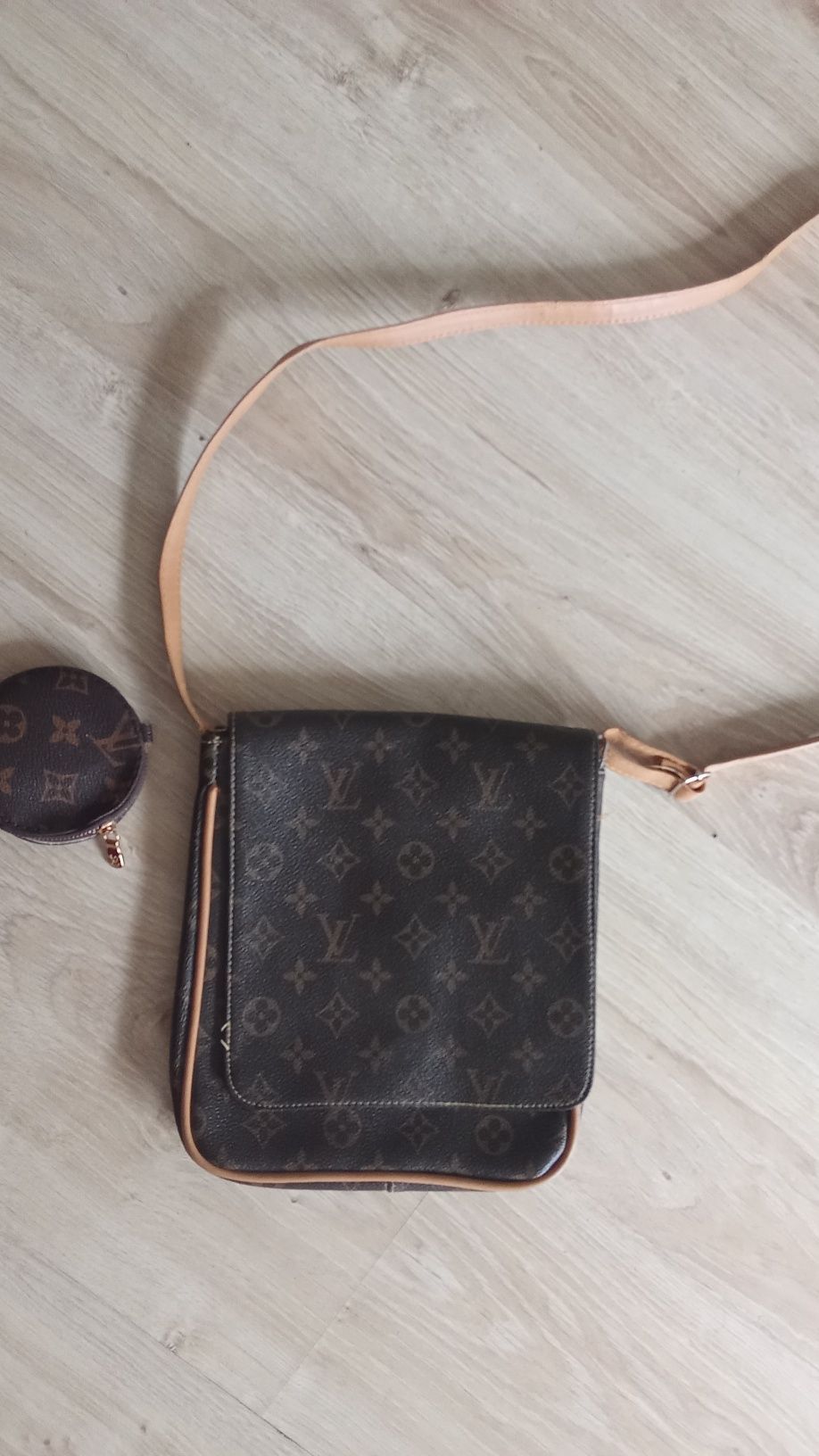 Torebka listonoszka plus portfelik Louis Vuitton