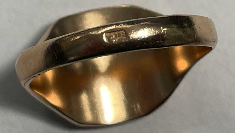 Sygnet z różowego złota 14kt (583) 7,81 gram rozmiar 26