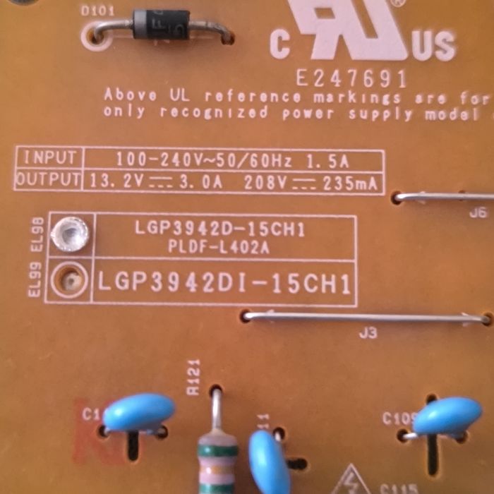 Zasilacz LGP 3942D-15CH1  LG42LF5610