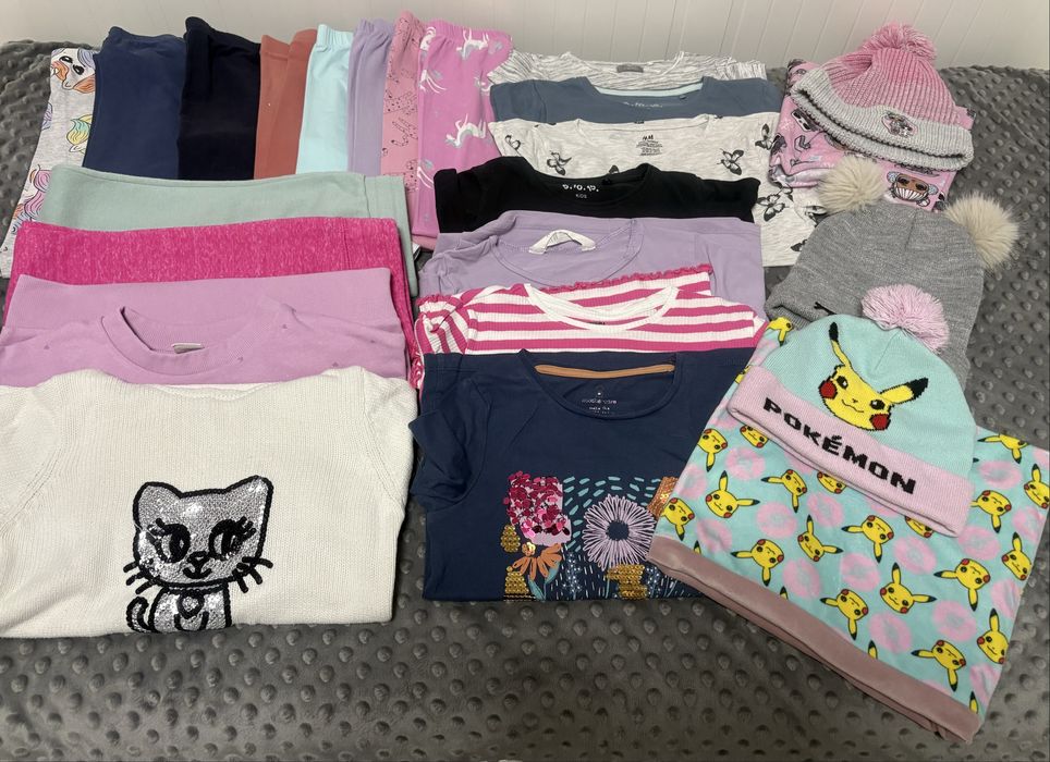 Paka ubrań 122/128  5.10.15, h&m, smyk