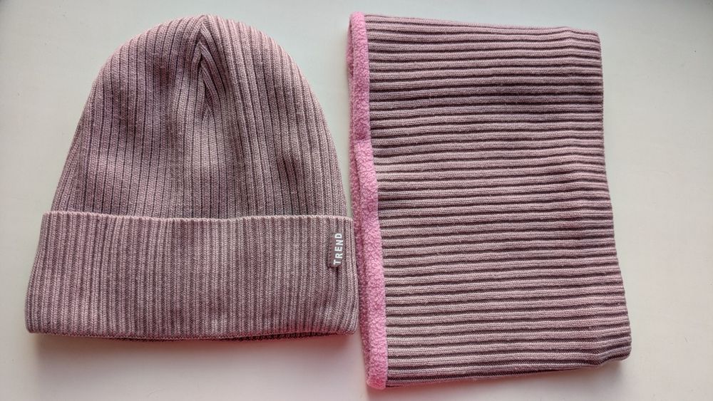 Шапка для дівчини 50-52р + снуд