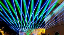 Pokazy laserowe / harfa laserowa / atrakcja na koncert, wydarzenie