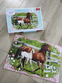 Puzzle trefl 6+ konie koń koniki dla dziewczynki bdb 160 elementów