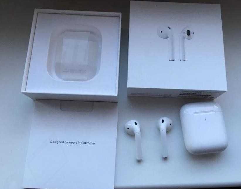Беспроводные наушники Airpods 2 без 1в1 +чехол