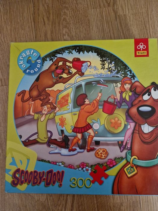 Puzzle 300 elementów Scooby-Doo okrągłe