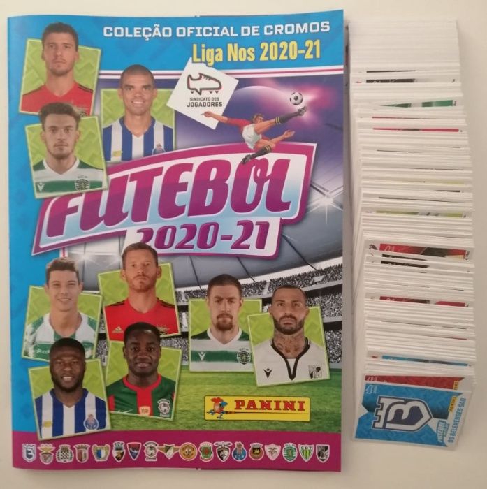 Panini liga nos 2020/21-total/ completa com todos os cromos por colar