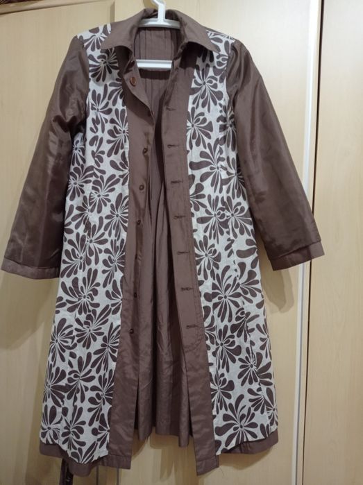 Zara Gabardine Senhora Castanho S