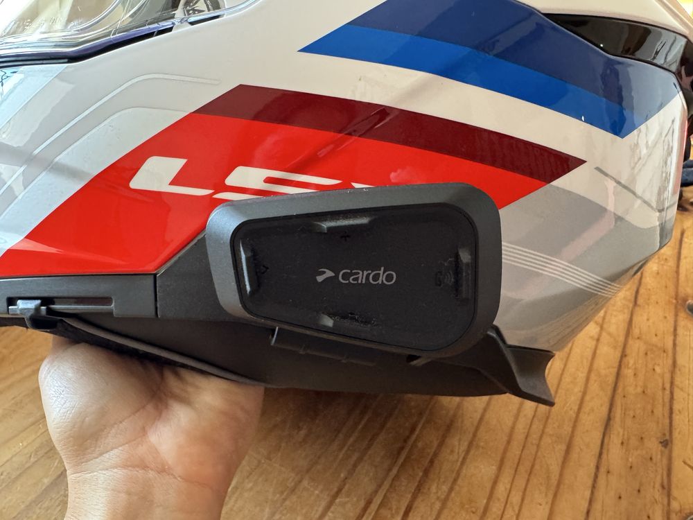 Capacete Integral LS2 STREAM II + CARDO SPIRIT