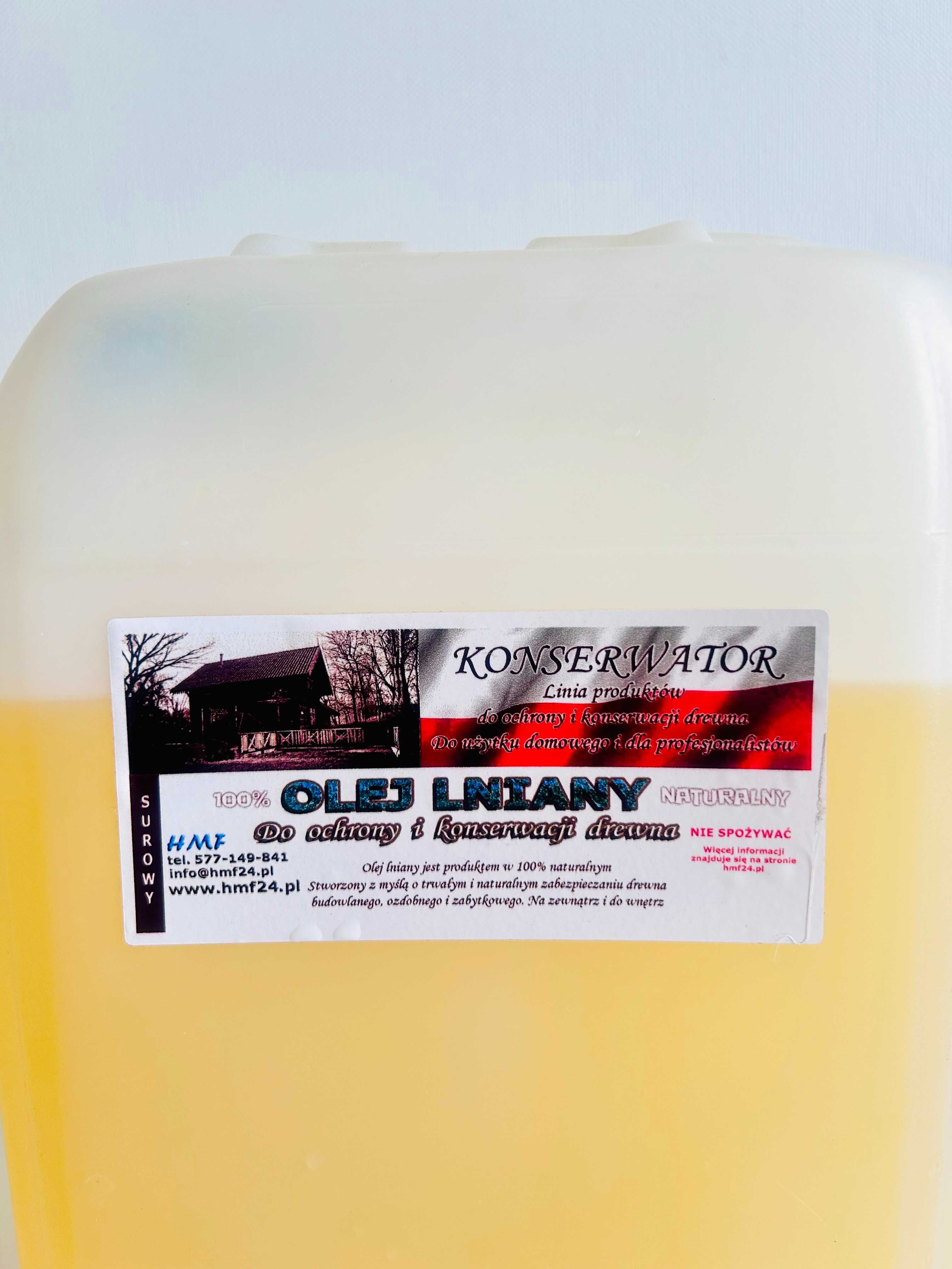 Olej lniany naturalny do drewna / Olej lniany 100% impregnat do drewna