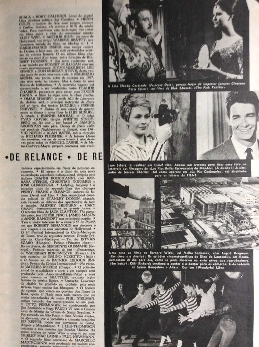 Filme, Revista Mensal de Cinema,Fevereiro de 1964