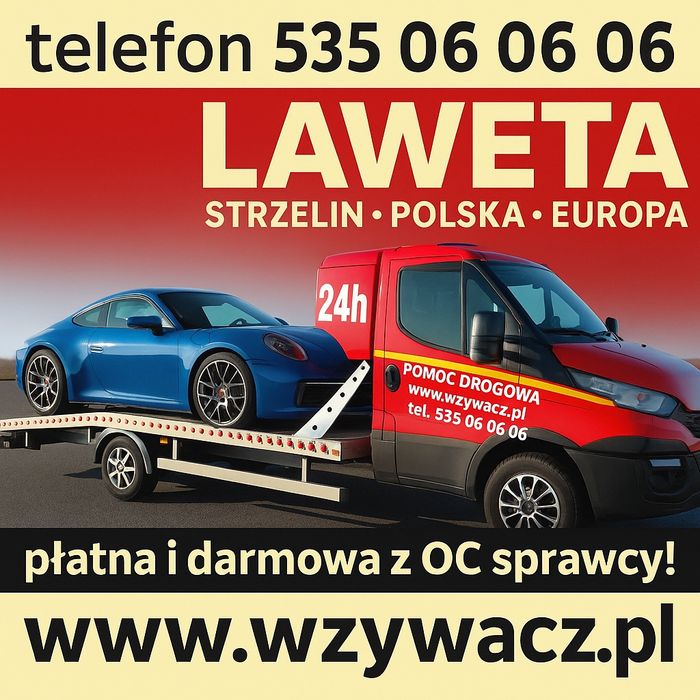 Tania POMOC DROGOWA 24H - laweta Polska Europa. SZYBKO, bez stresu!