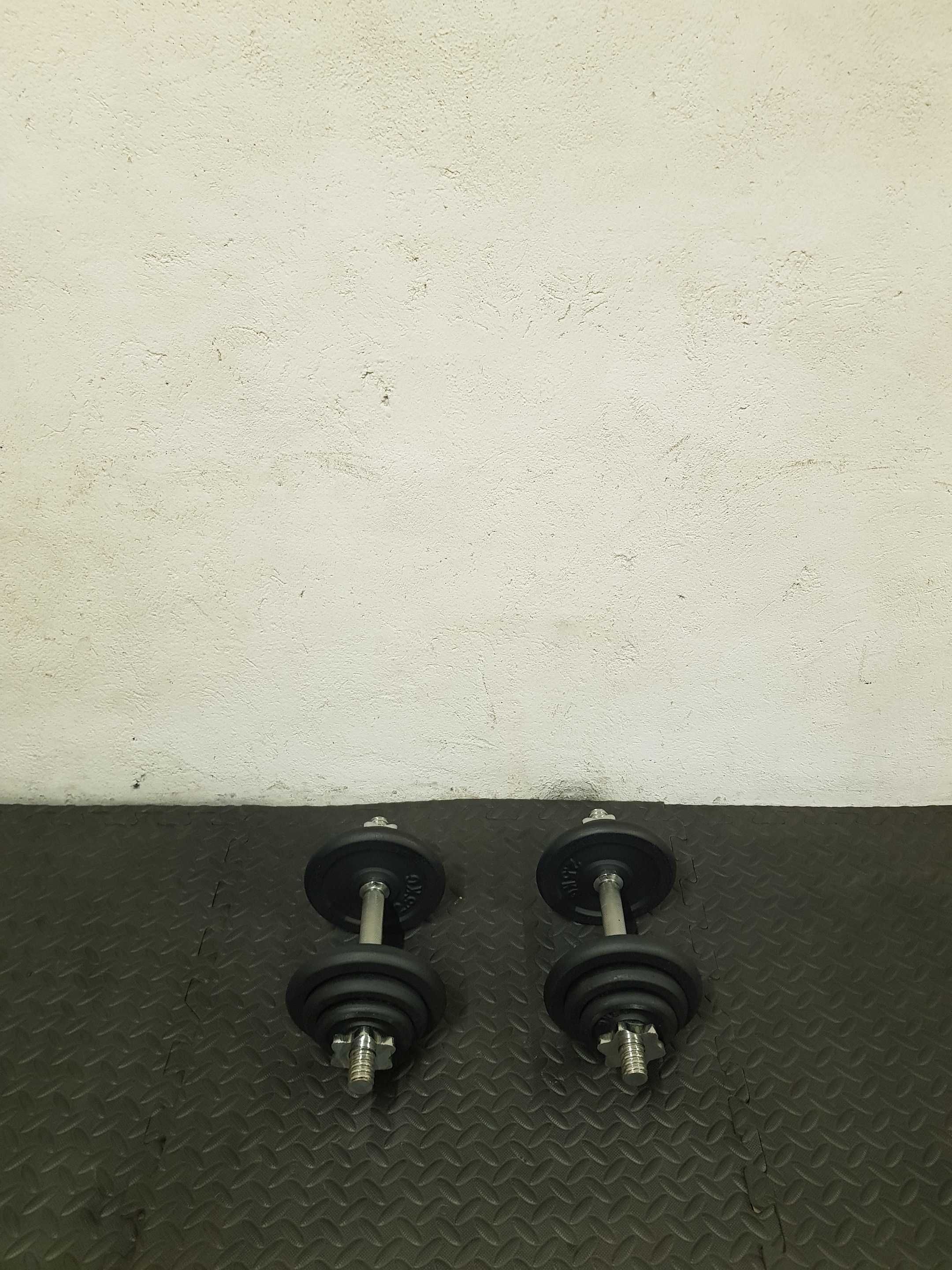 Hantle zeliwne regulowane 10kg x2