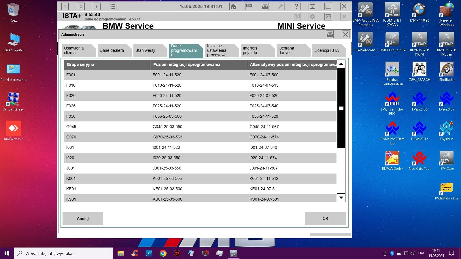 Bmw ISTA+ 4.53.40 (PL, EN ) – Kdcan, Enet, Icom, Esys – ISPI ISTA NEXT