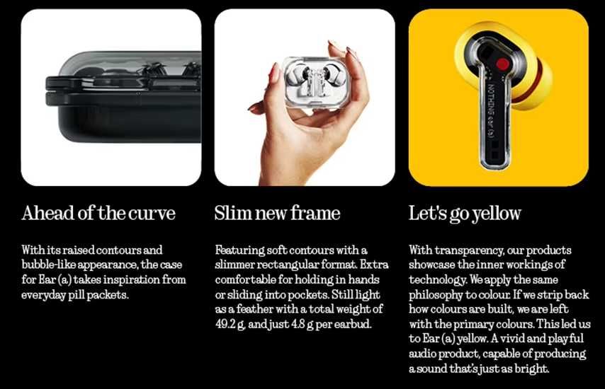 TWS-навушники Nothing Ear (a) (NC, HiRes-LDAC, IP54, app, 9/42 год)