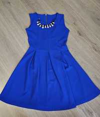 Sukienka niebieska (chabrowa) rozmiar S/M