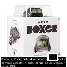 Robot Interativo Cinzento - Boxer - Novo